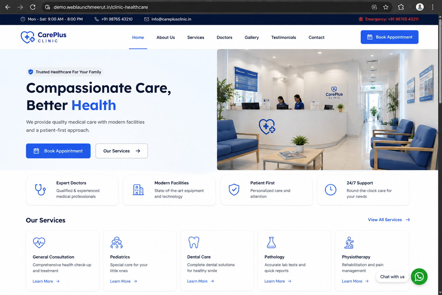 Clinic demo preview